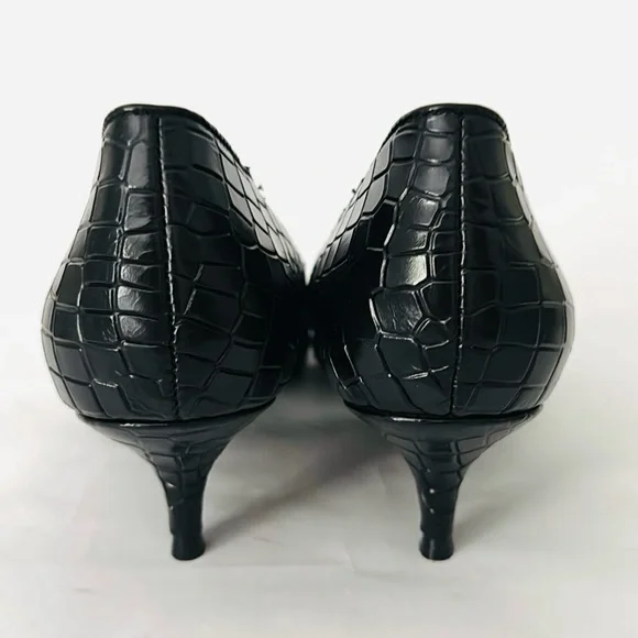 Vionic Kit Josie Croc Black Croc-Embossed Leather Women's Pumps 10 NWOB - Picture 9 of 12